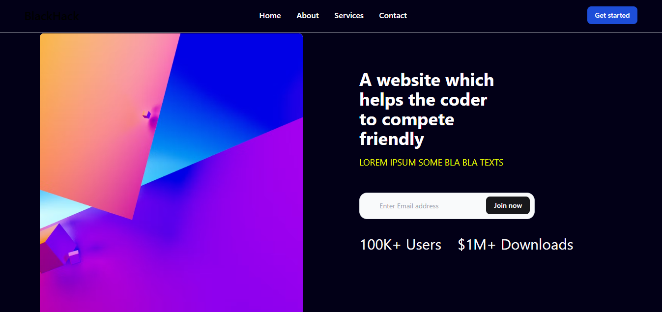 Dynamic E-Learning Website project image.