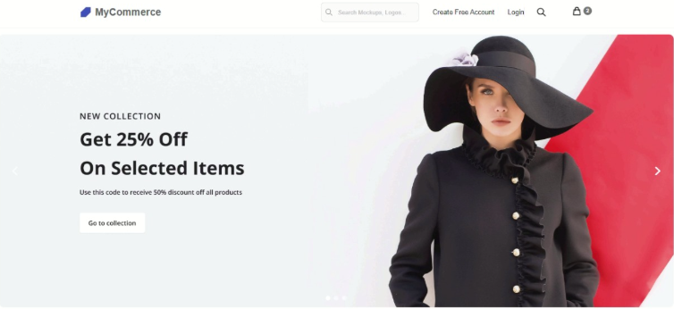 Dynamic E-commerce Website project image.