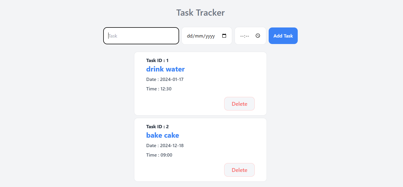 TaskTracker Website project image.